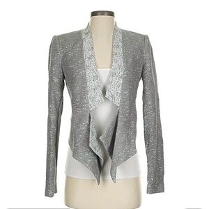 BCBGMaxAzria Silver Blazer